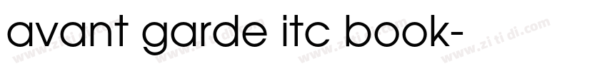 avant garde itc book字体转换